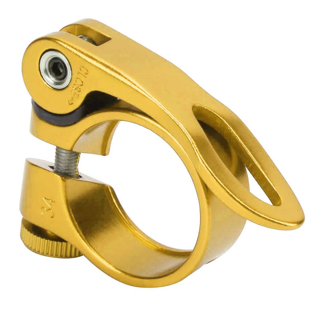 Colier de șa cu eliberare rapidă din aliaj de aluminiu pentru bicicletă de șosea și de munte pentru XTC68 31.8mm(Aur )