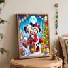 Disney Christmas Mickey Mouse Oil Painting Kit Home Bedroom Wall Decor Handmade Gift Holiday Art Festive Decoration Wall Hanging Craft