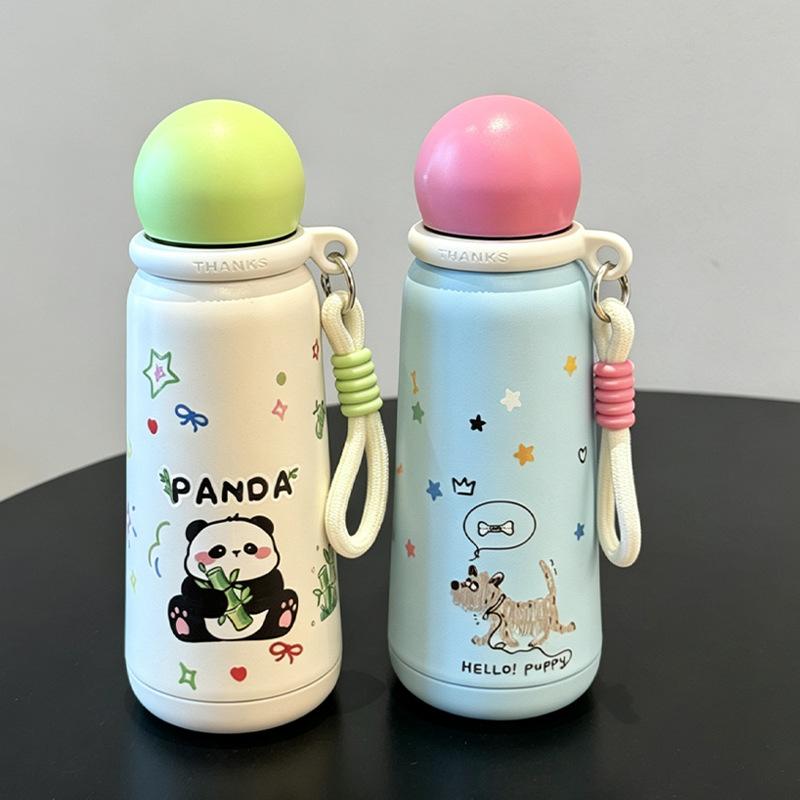 Water bottle new cartoon thermos cup 111 cartoon water cup cute portable creative ball cup