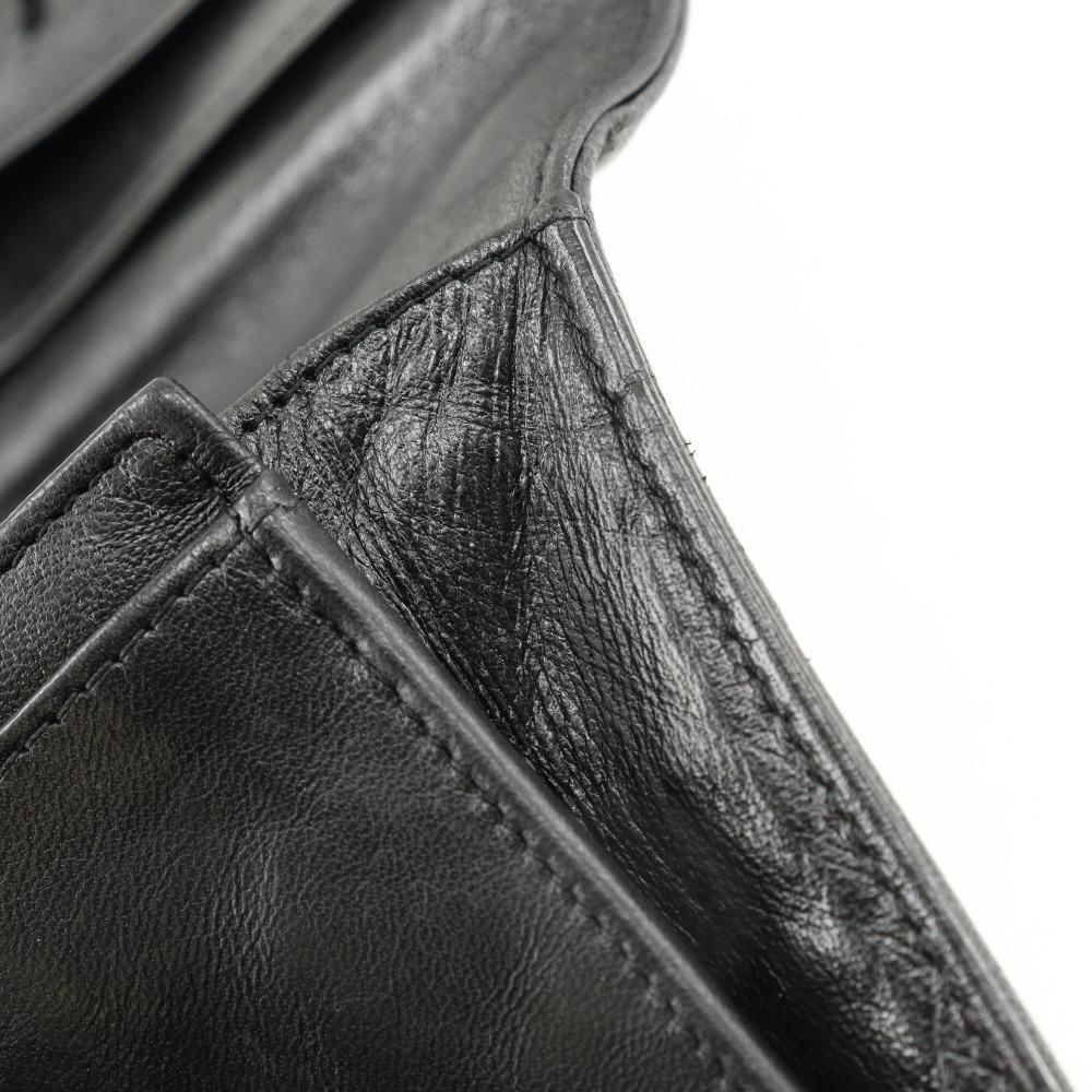 CHANEL icon Purse COCO Mark NO5 black Calfskin Women Used