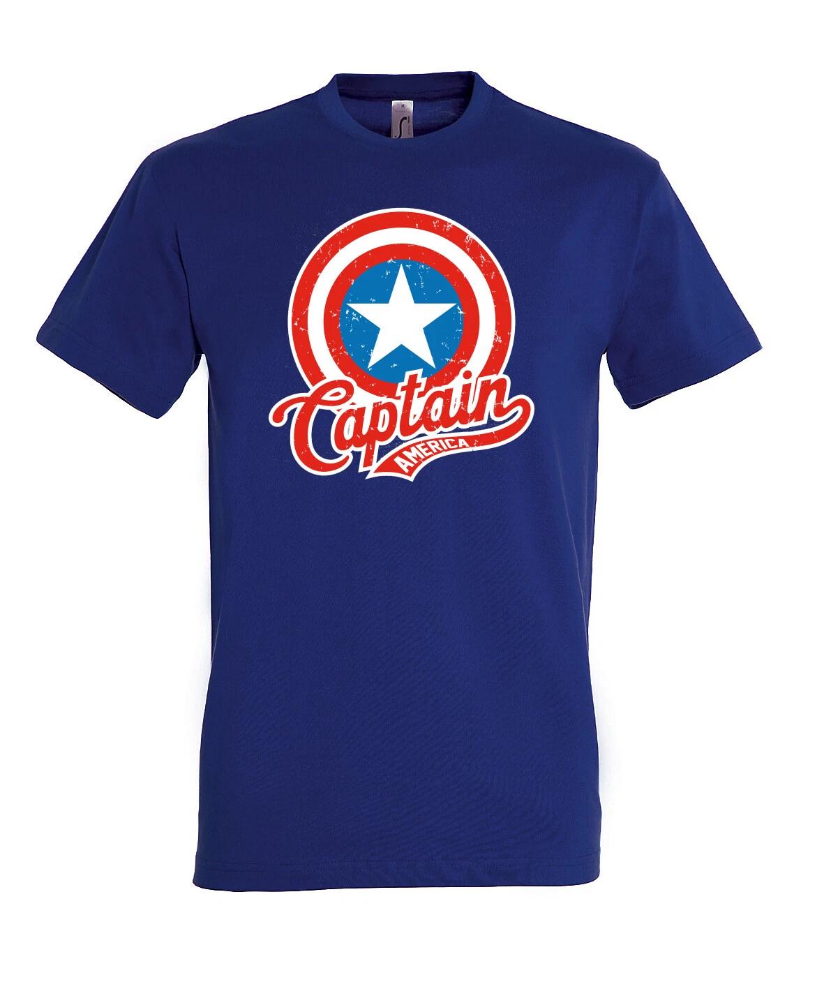 

Youth Designz Captain America Men s T-Shirt Print Hulk Thor Ironman USA Hero L