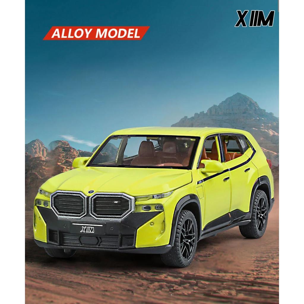 1/32 BMW The XM SUV Model Mașină Sport Aliaj Metal Turnat Sub Presiune Jucărie Mașină cu Energie Nouă Vehicule Model Simulare Sunet și Lumină Cadou pentru Copii