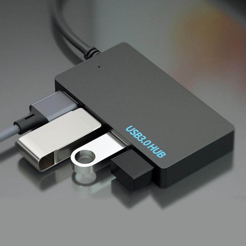 USB 3.0 Hub Splitter with 4 Ports for Computers