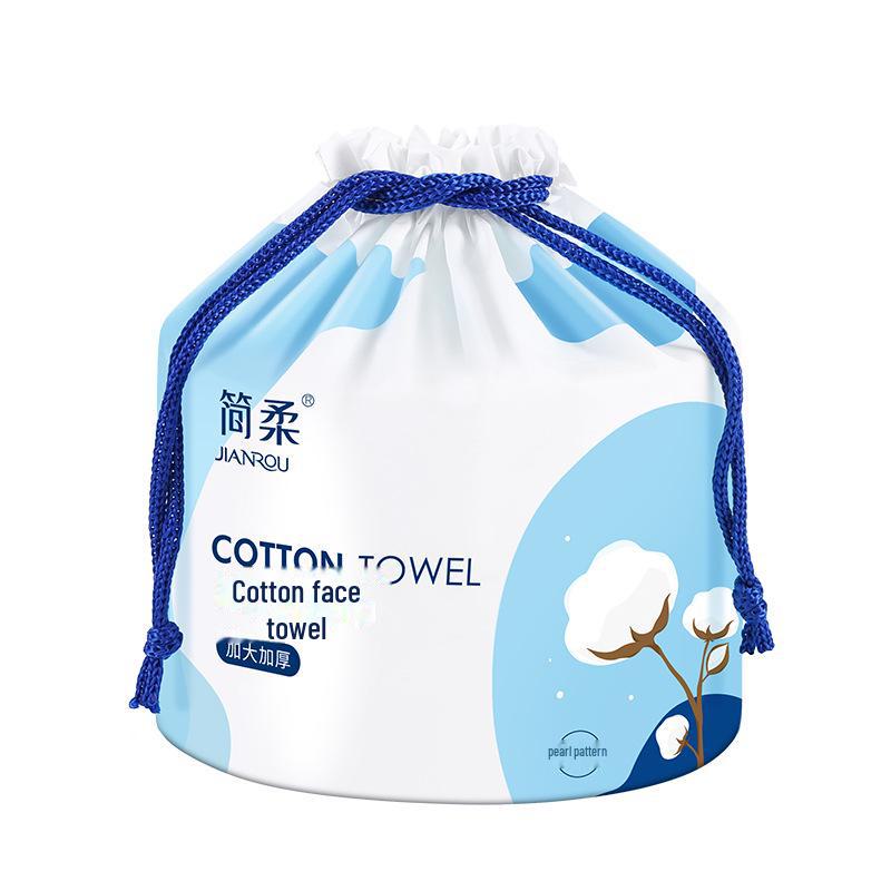 Kostenloser Versand auf weichen Einweg-Gesichtstüchern aus Baumwolle - Dick, doppelseitig verwendbar, Reinigungs- und Schönheitstücher im Rollenstil