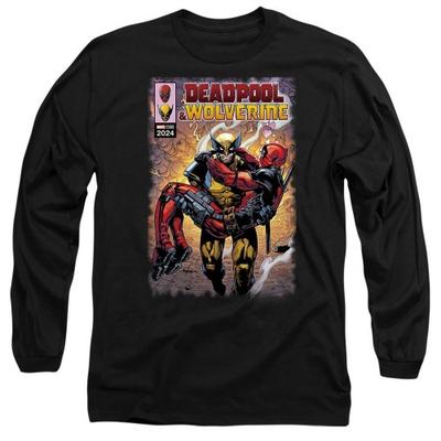 Deadpool & Wolverine Unisex Vuxen Wolverine Räddar Deadpool Serietidnings-T-shirt