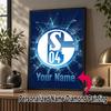 Custom Name Schalke 04 FC 5D Diamond Painting Personalized Full Drill Diamond Art Kit Gift