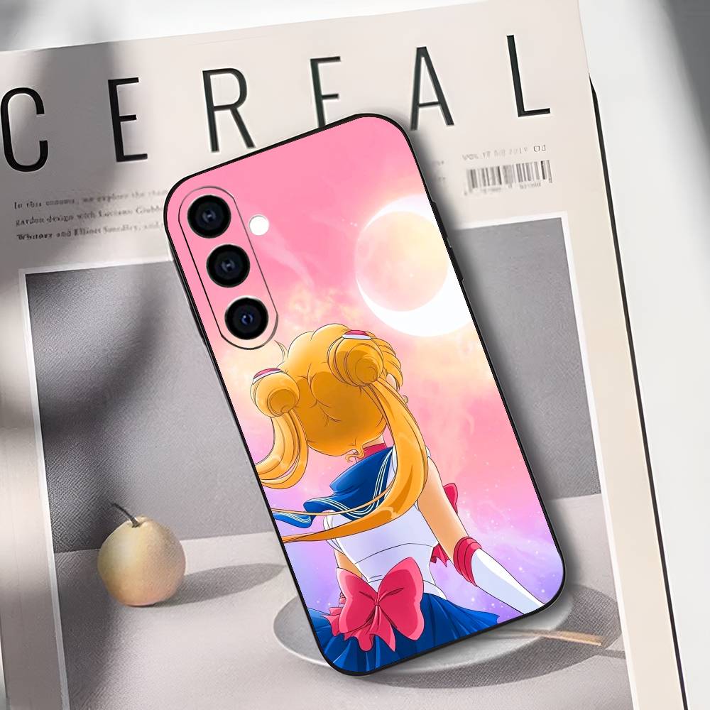 S-Sailor M-Moons Phone Case Silicone Soft For Samsung Galaxy A73,A72,A71,A70,A53,A52,A51