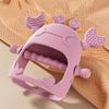 Dentiere in Silicone con Telecomando e Pulsante Touch Giocattolo da Mordere - Bastoncino Anti-Morso per la Dentizione dei Bambini