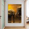 African Elephants Posters Modern Home Decor Animal Canvas Prints Wall Art Pictures for Living Room Interior Decorative Painting