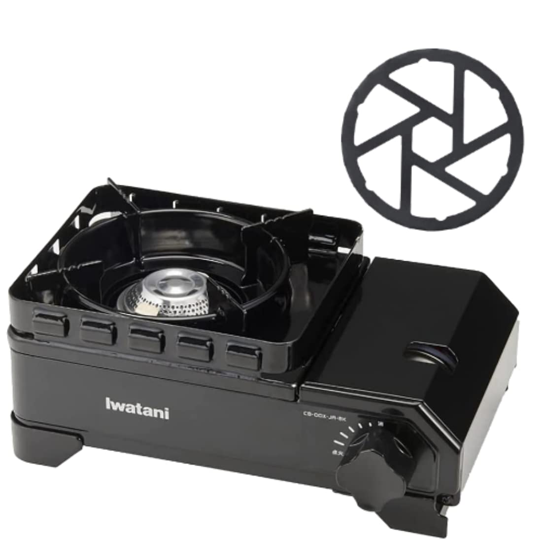 

Iwatani Tough Maru Jr Iron Mini Trivet Set Gotoku & (Black, Set)