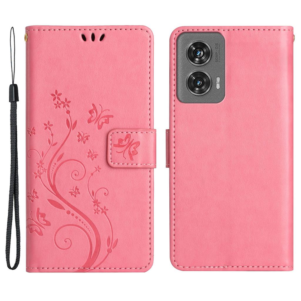 Für Motorola Edge 50 Fusion 5G Hülle PU Leder Brieftasche Handyhülle Ständer Ansicht