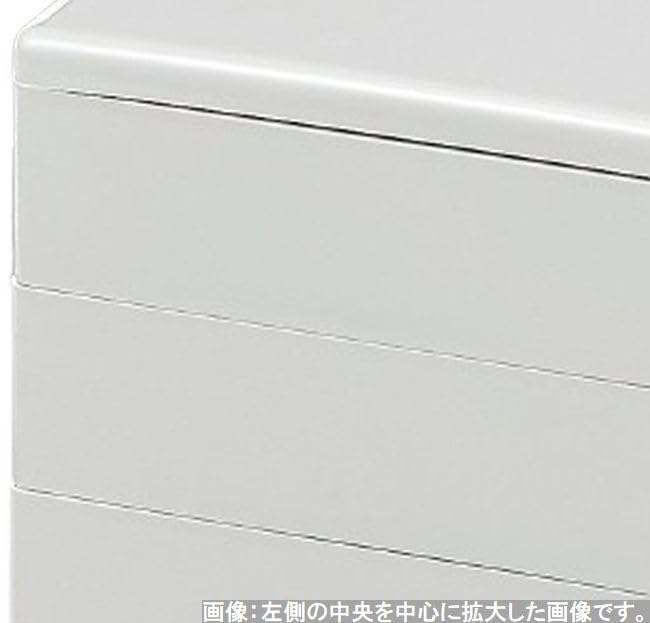 Outdoor Lunch Box Made In 3 Color White Uncoated X X J-kitchens (Lunch Box) Japan, Tiers, 6.5 Inches, Pearl, Interior, 19.5cm 19.5cm 16.5cm