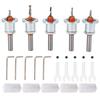 5pcs 90-Degree Angle Tapered Countersink Bit Carbide Tipped Counterbore Drill Bit  Hole Drilling