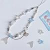 Sea Shell Dreamy Mermaid Phone Wrist Strap Chain Bead Cord Bracelet Keychain for All Phone Cases Car Keys Girl Rope Jewelry 1