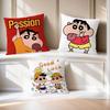 Kawaii Cute Crayon Shin-chan Pillow Cover Decorative Home Double-sided Print Square Pillow Bedroom Room Decoration Pillowcase