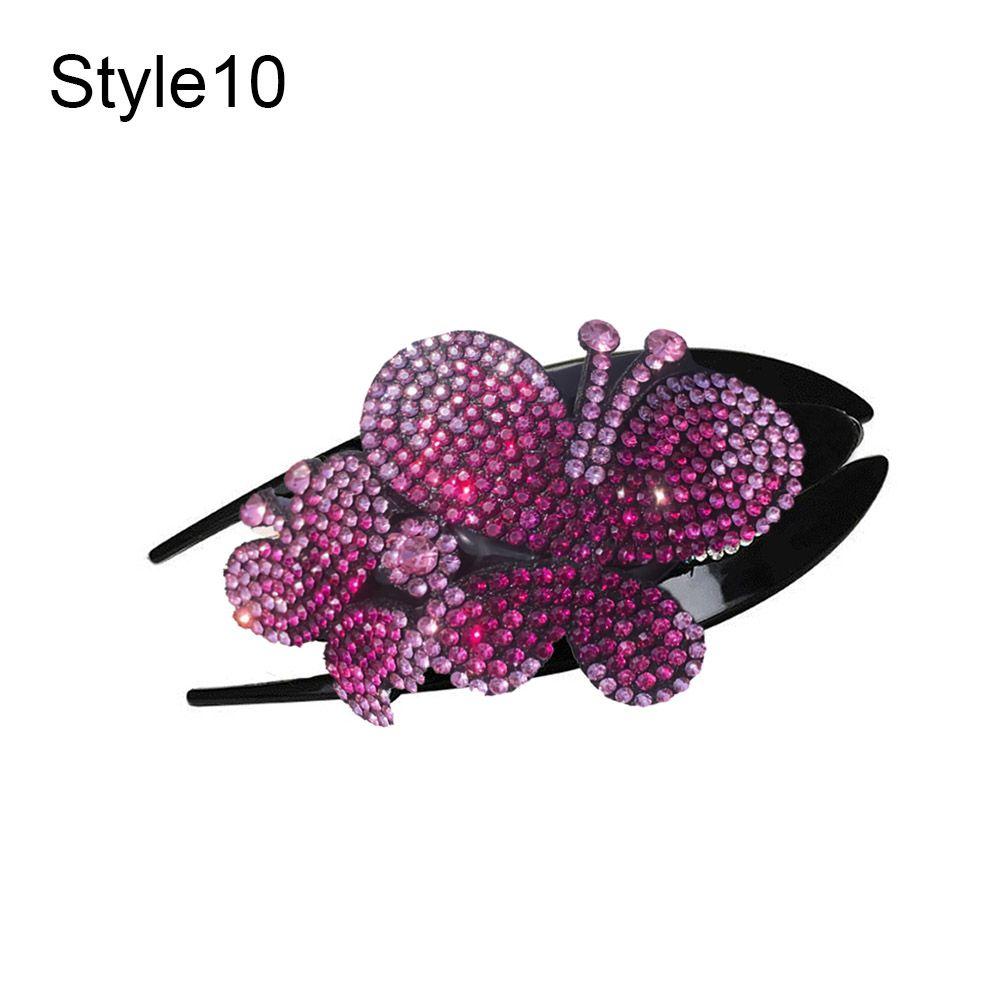 Women Accessories Crystal Dovetail Styling Tools Barrette Hair Clips Rhinestone Hairpin