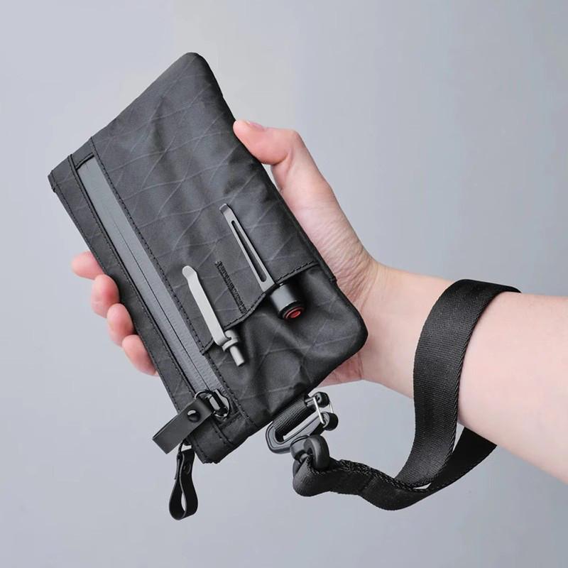 Portafoglio per Carte da Viaggio in Nylon Impermeabile per Organizer Portatile e Chiavi