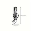 50pcs Assorted Music Note Paper Clips 12mm x 40mm Durable Iron Construction for Everyday Office Use