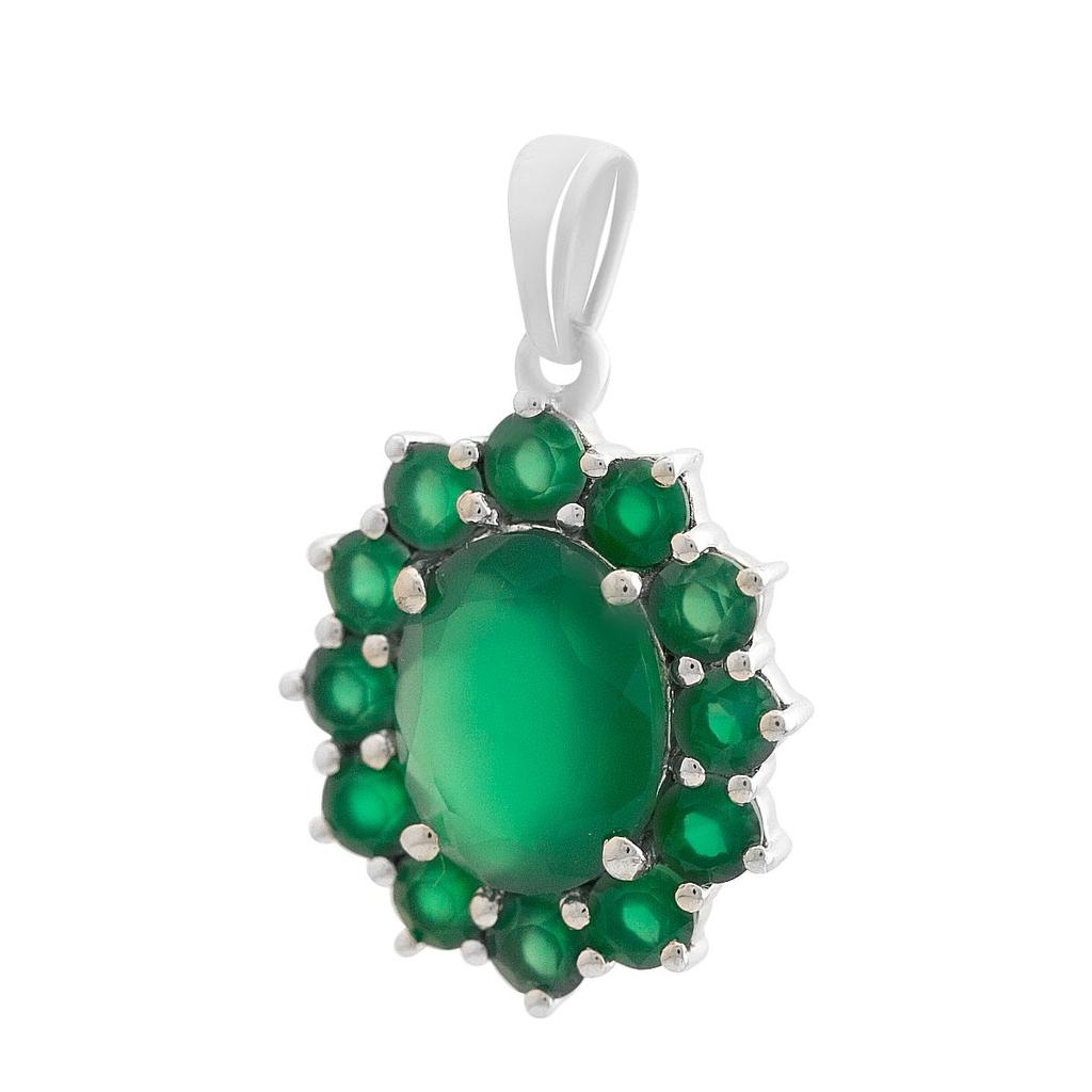 Серебряная подвеска с агатом 3.331ct (2173991)