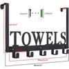 Good-Over The Door Hooks Towel Rack Hanger Towel Holder Organizer Accessories And Decor