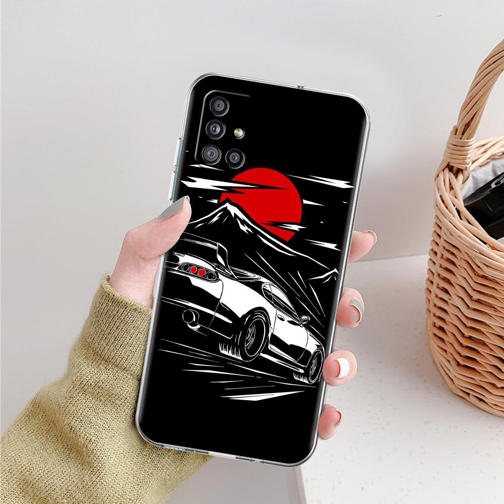 Case For Samsung A15 A13 A35 A55 A51 A71 A41 A31 A21S A03S A05 A17 A23 A25 A33 A53 A73 5G A07 4G Cover Japan JDM Sports Car
