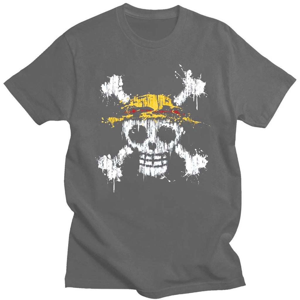 Anime One Piece Luffy Sanji Zoro Tony Chopper Summer Men T-shirt Harajuku Funny Tops Ullzang Cartoon 90s Streetwear Top Tees