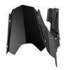 Rear Mudguard Chain Cover Kit Qiilu CNC Motorcycle Rear Fender Mudguard Chain Guard Cover Kit for YZF R3 R25 - & 13-17 (Black)
