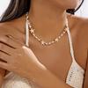 Harz Seestern Kristall Imitation Perle Perlenkette Für Damen Herren Sommer Seestern Choker Boho Strandurlaub Party Schmuck