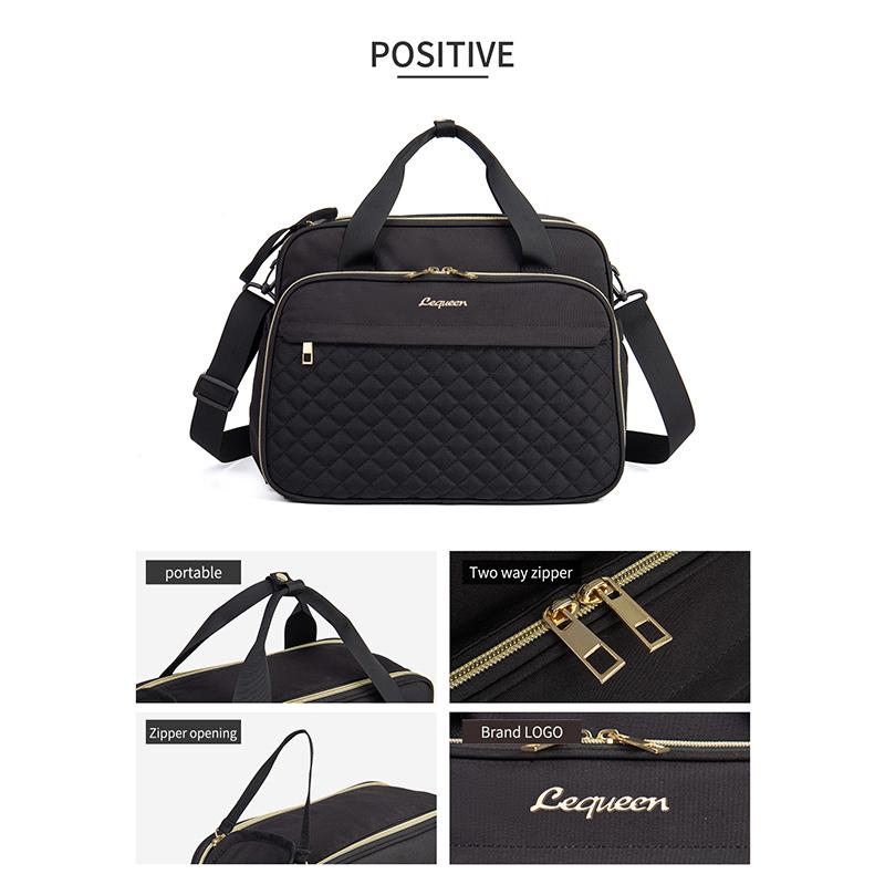 

Сумка для подгузников Lequeen для мамы, большая вместимость, органайзер для детской коляски для путешествий, материнская сумка для ребенка, женская сумка