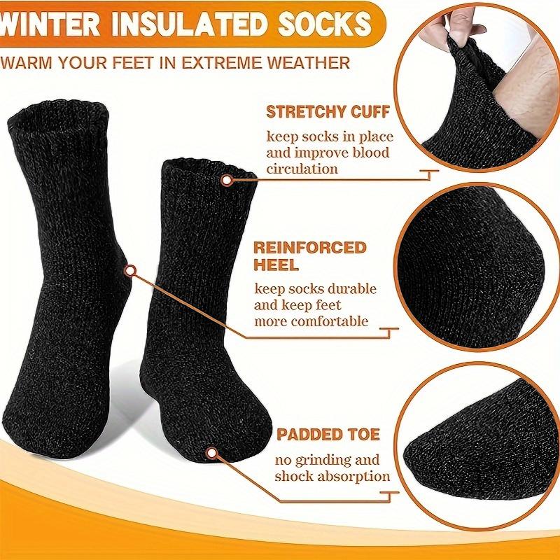 1/2/4/6/8/10/13/15/20Pairs Ultra Thick Wool Socks for Men In Autumn and Winter Thickened with Fleece To Keep Warm and Cold Resis