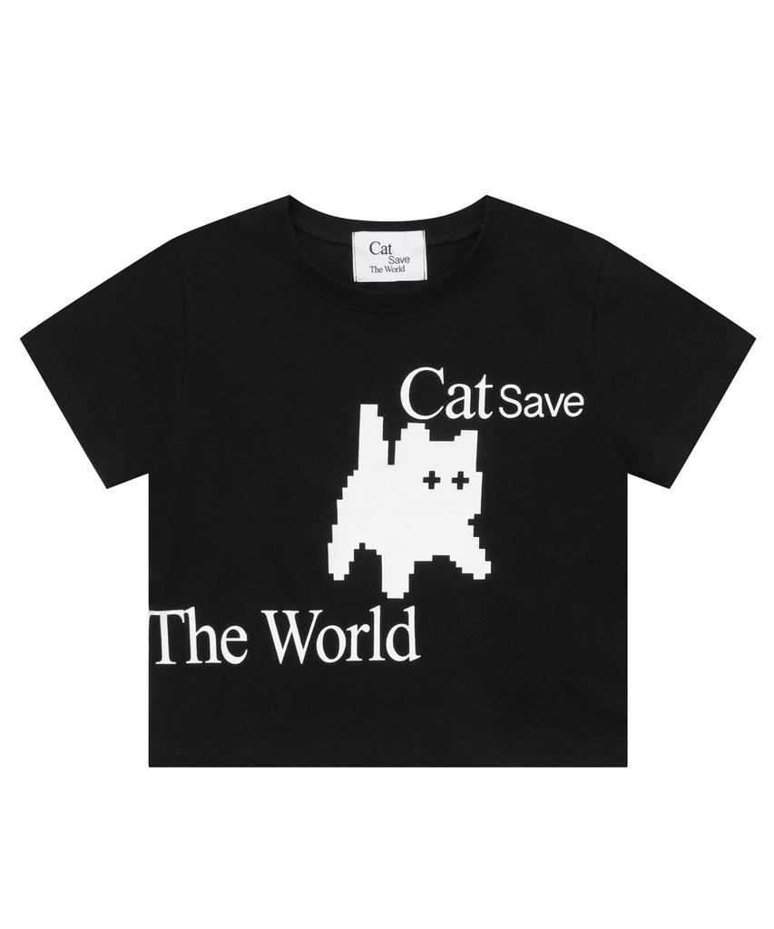 Kaesseibeudeowoldeu Pixel Art Crop Top (2 Colors)