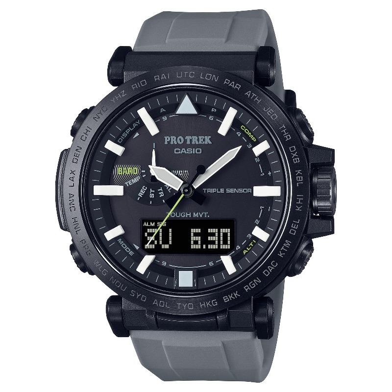 

Casio Men s Stainless Steel 100M Water Resistant Analog Alarm Quartz Watch PRW-6620YFM-1 чорний