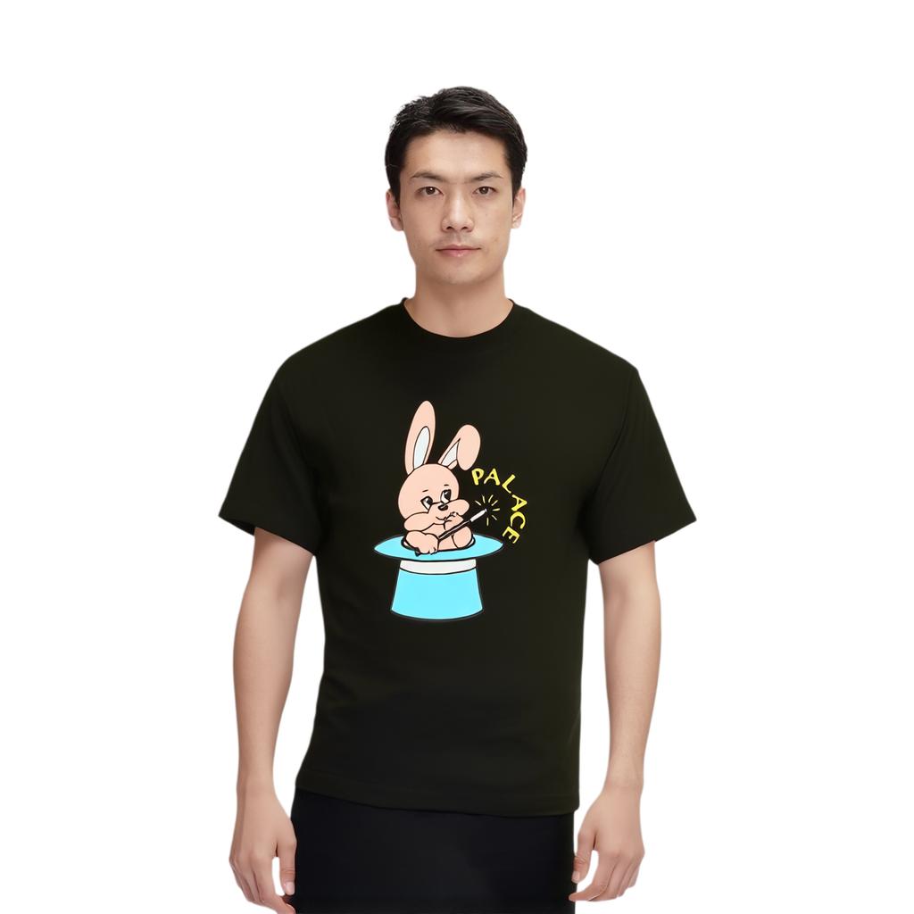 Palace Bunny T-Shirt Black Unisex Tops P28TS033