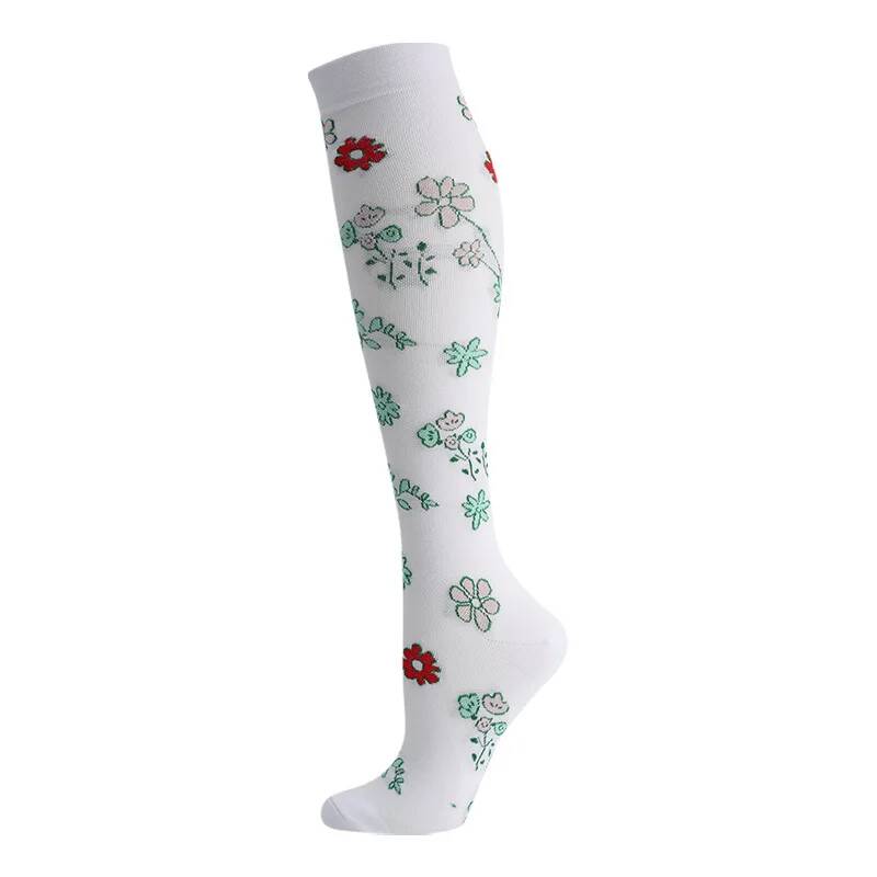 Compression Socks Sports Outdoor Running Jump Rope Yoga Unisex Calf Pressure Socks Stockings Compress Nylon