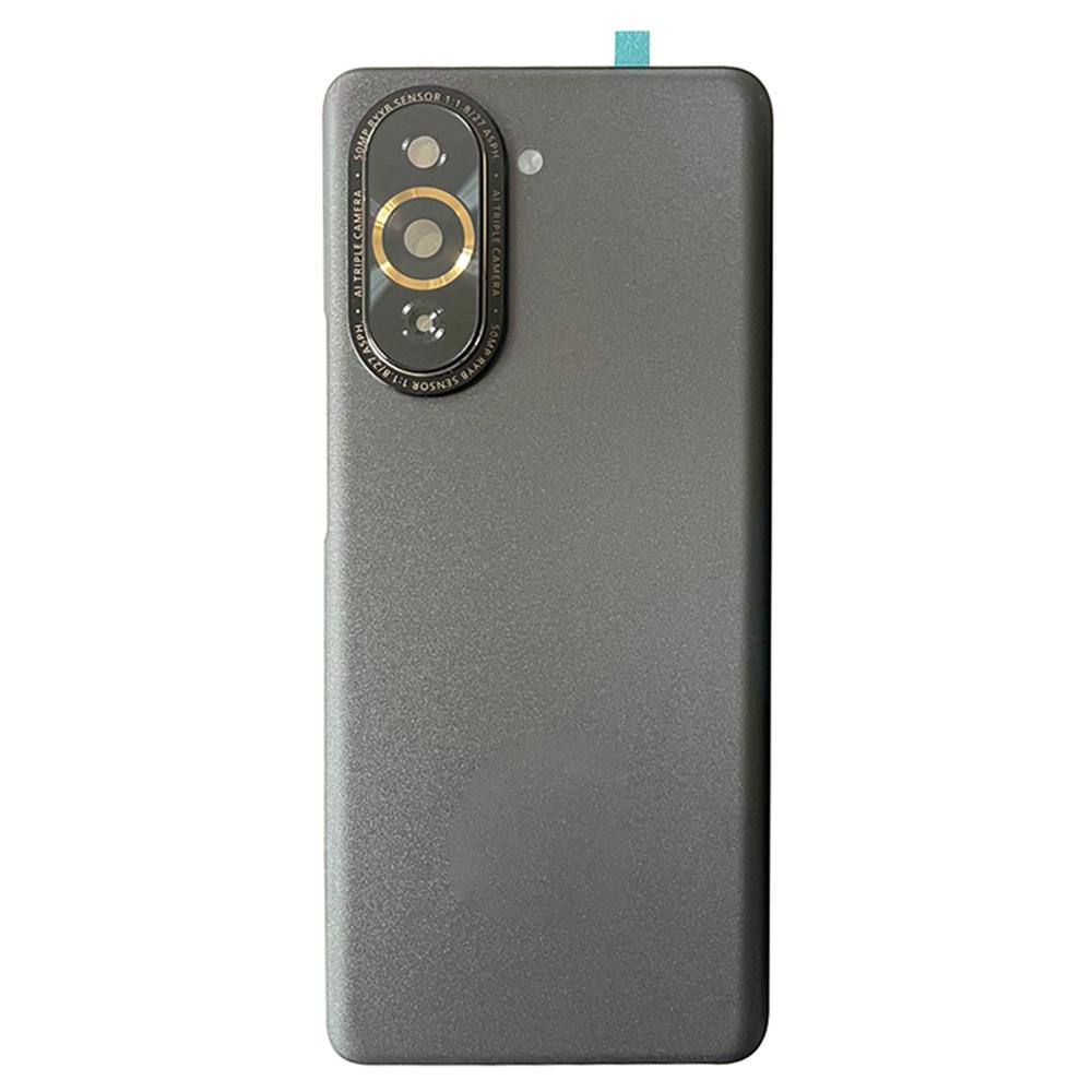 

For Huawei nova 10 Pro 4G Back Battery Housing Cover with Camera Ring Lens Cover Spare Part (without Logo) Black