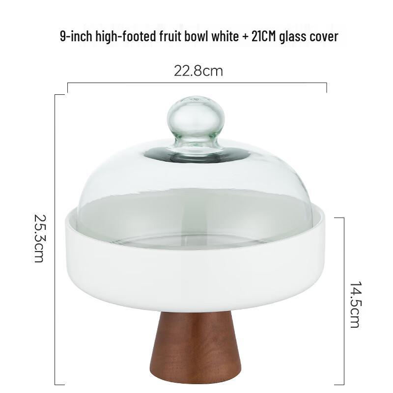 Nordic Ceramic High-Foot Cake & Dessert Stand