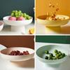 Fruit Bowl Round Drain Fruit Basket Contemporary Kitchen Counter Dining Table Center Decor Home Decor Containers