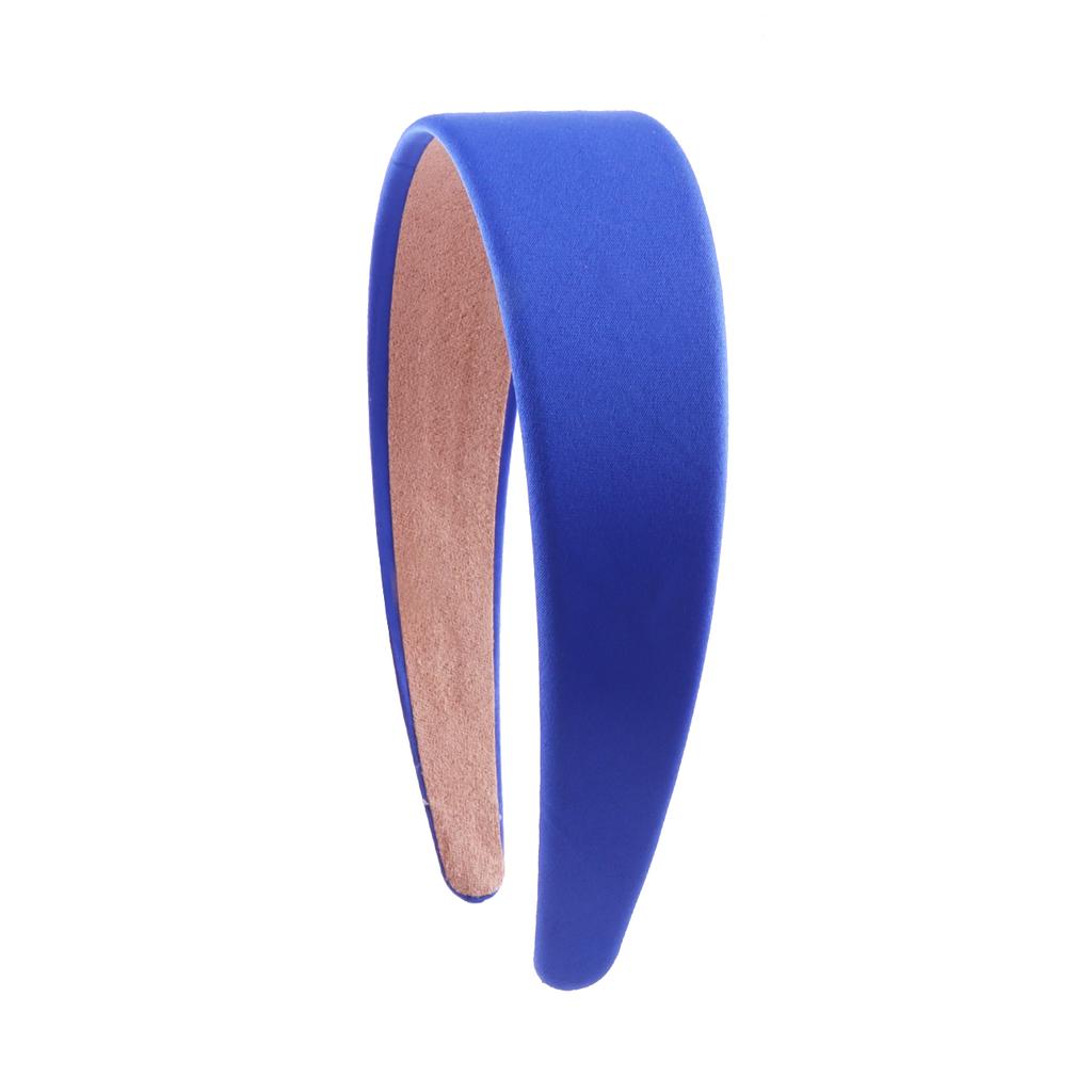 Satin Headbands 1.5in Plain Headband Non-slip Hair Headband Colorful DIY Wide Headbands for Women and Girls Hairbands