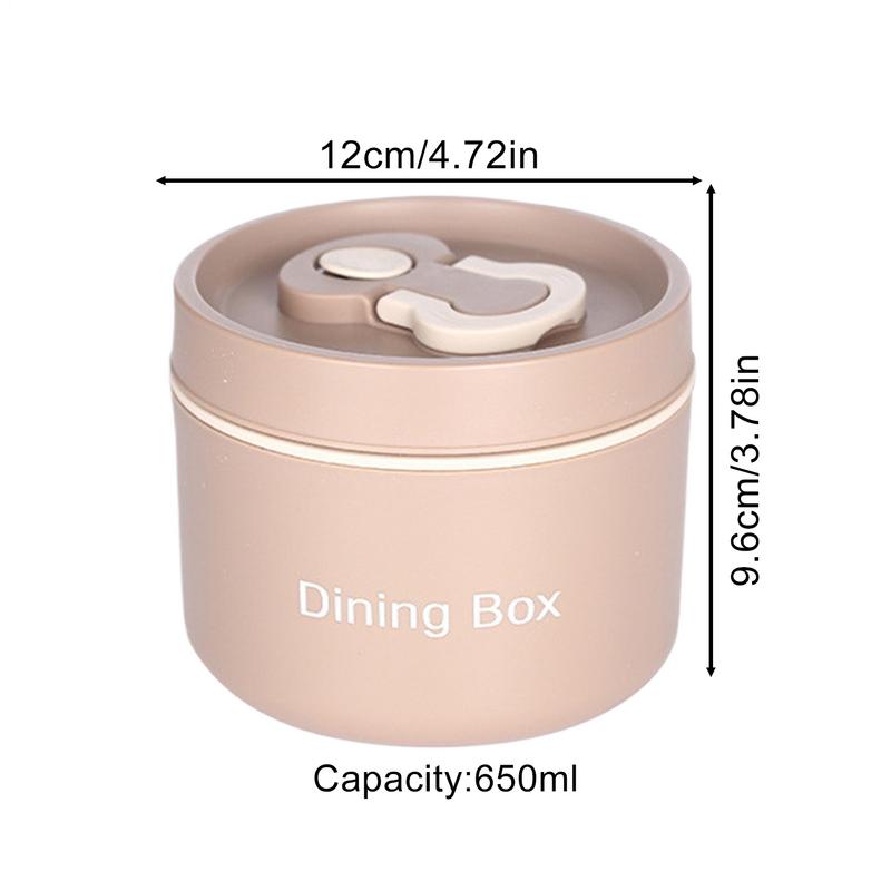 Thermal Containers For Hot Food Hot Soup Jar With Spoon Leakproof Lunch Box Large Capacity Snack Container With Handle For