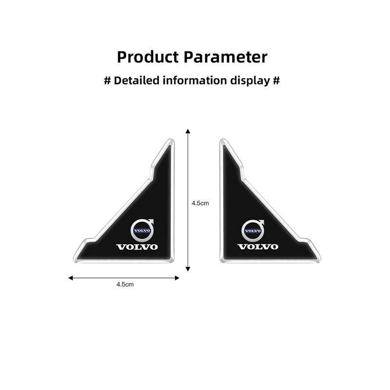 2/4 szt. Naklejka ochronna na narożnik drzwi samochodu, naklejki buforujące odporne na deski rozdzielcze dla Volvo XC90 V90 V60 XC60 V40 EC40 EX40 S80 S60 S90 C40 XC4
