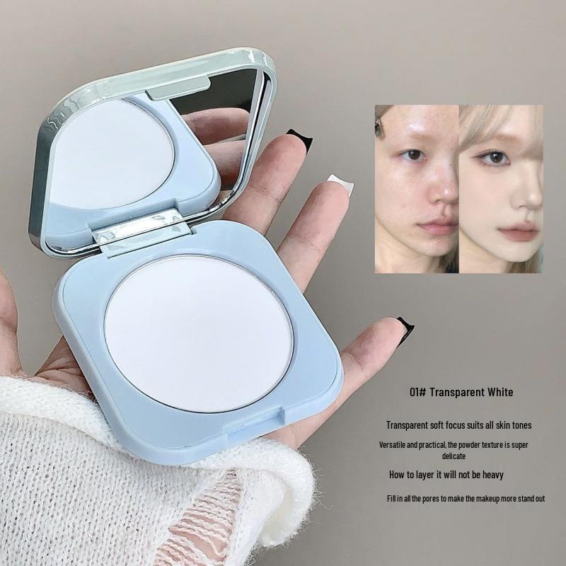Kobeleen Rejuvenating Setting Powder Compact with Puff - Long-lasting, Natural Concealment & Skin Tone Correction, Translucent Loose Powder