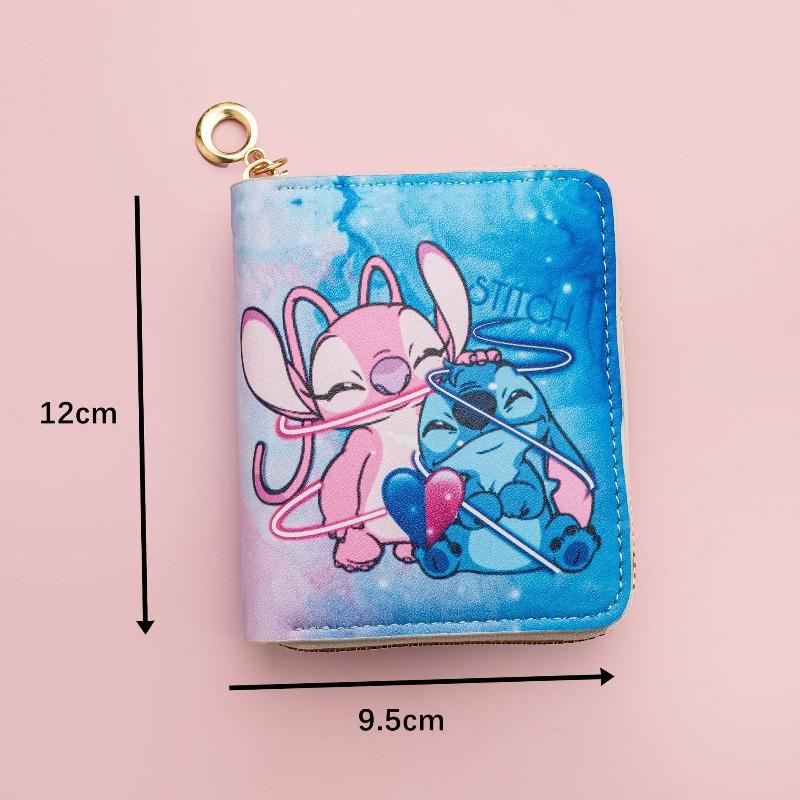 Cartoon Cartoon Pu Wallet Student Short Zipper Bag Change Bag ID Bag Card Bag