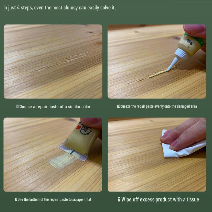 Jade Elephant Wood Repair Touch-Up Pen for Furniture, Doors, and Floors