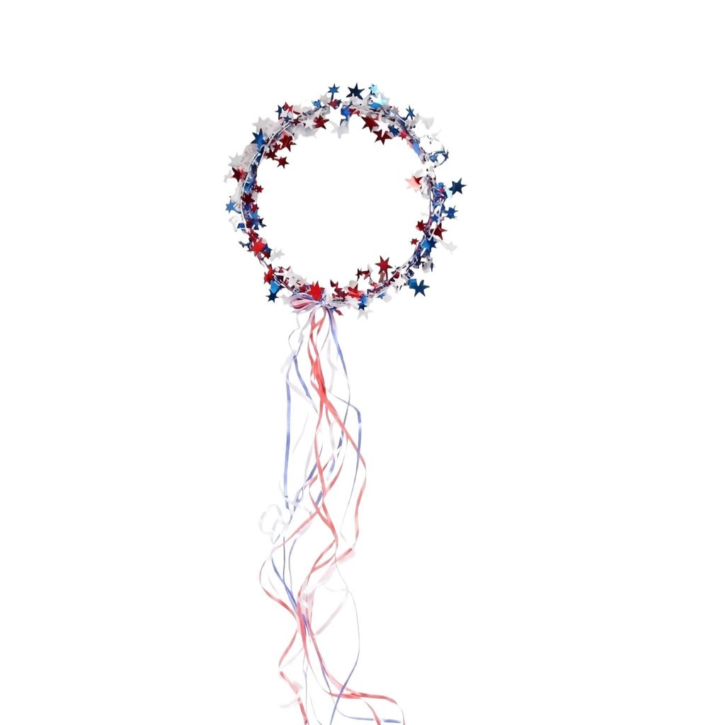 Red And Blue Star Hair Accessory Headband
