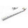 Muslady White Mini Pocket Saxophone Bærbar Little Sax med svart bæreveske Treblåseinstrument