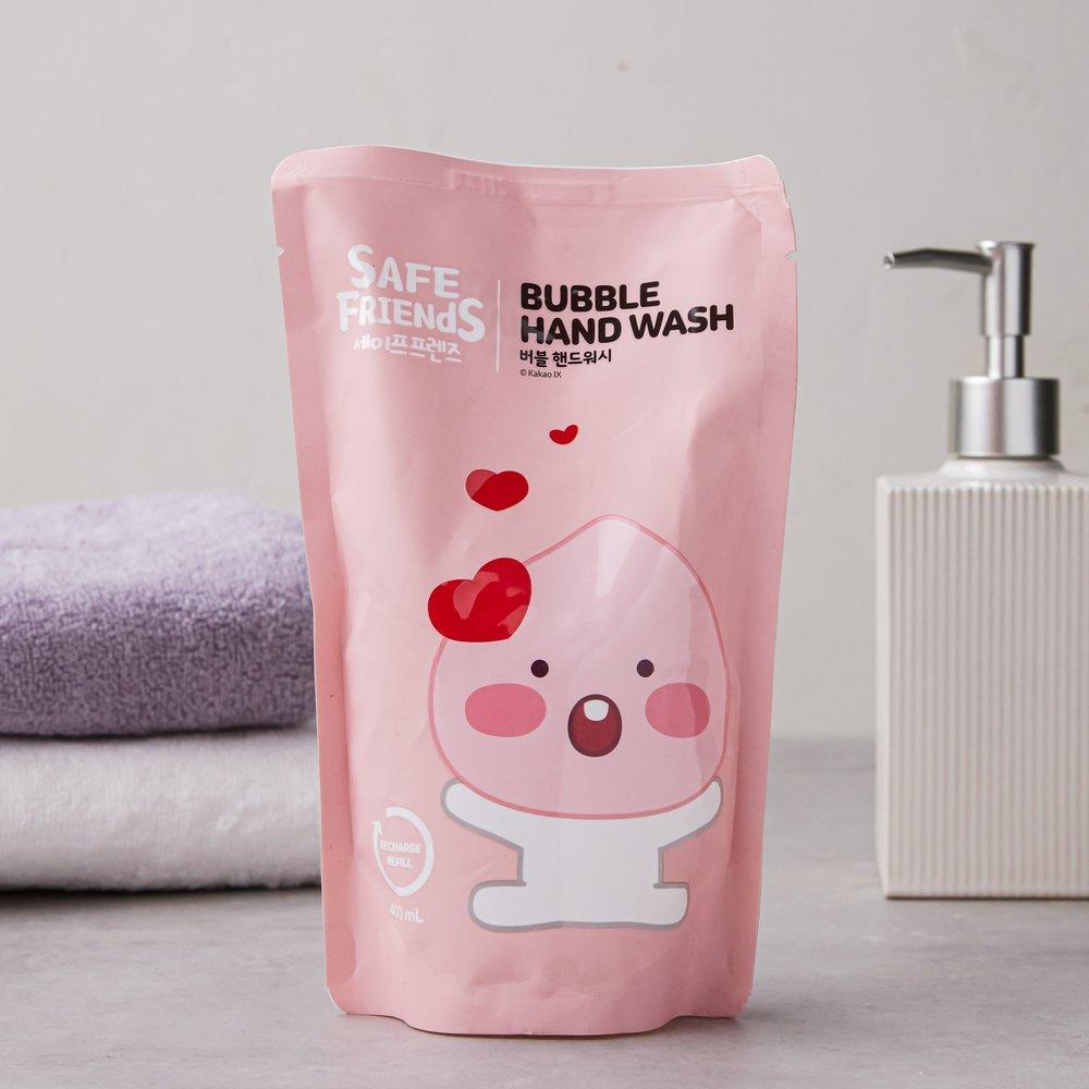 SAFE FRIENDS Kakao Handseife Little Peach Bubble Nachfüllpack 400ml