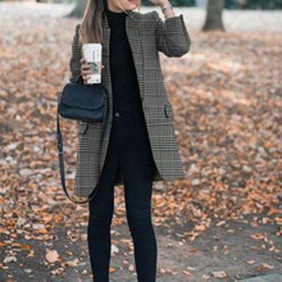 2024 Autumn/Winter European American Long-Sleeve Lapel Plush Women's Coat