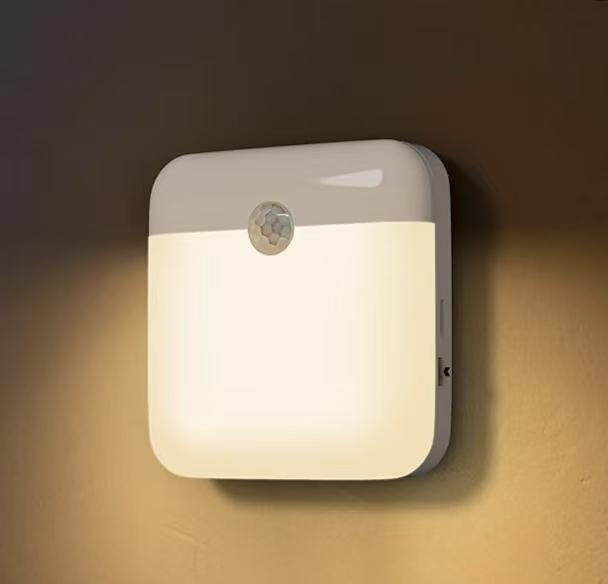 Rechargeable Night Light LED Motion Sensor Lamp Warm Wireless, for Bedroom Stairway Closet Kitchen Wardrobe