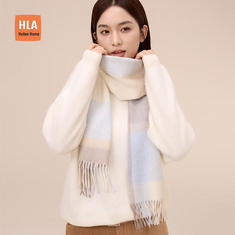 Heilan Home Women's Pure Wool Winter Scarf