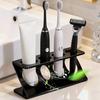 Countertop Toothbrush Holder Bathroom Toothbrush Stand with 4 Slots Z Shape Family